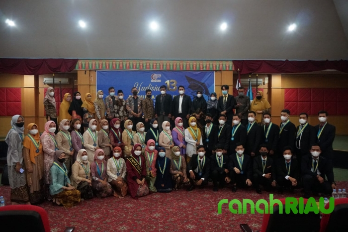 Terapkan Protokol Kesehatan, Yudisium ke-13 Universitas Abdurrab TA 2020-2021 tetap berjalan Khidmat